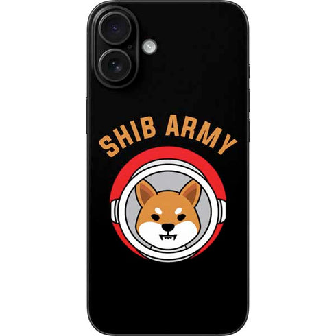 Shib Army Crypto iPhone 16 Plus Skin