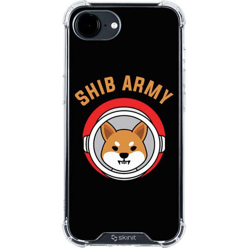 Shib Army Crypto iPhone 16e Clear Case