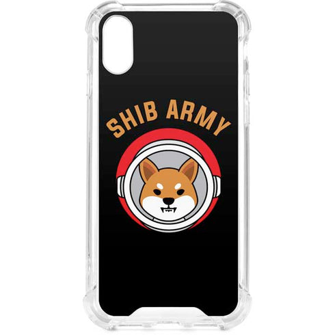 Shib Army Crypto iPhone XS Clear Case