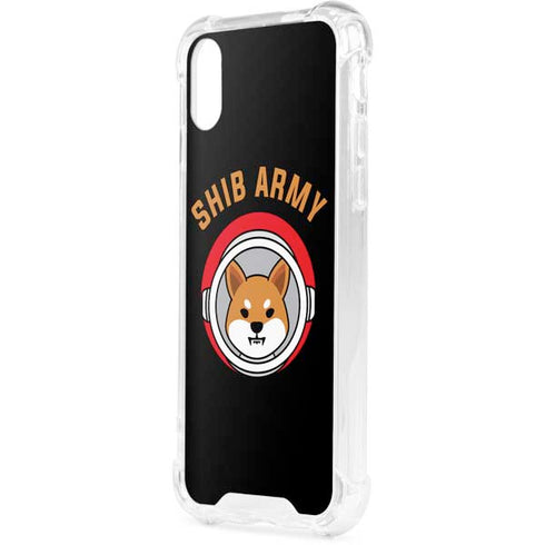 Shib Army Crypto iPhone XS Clear Case