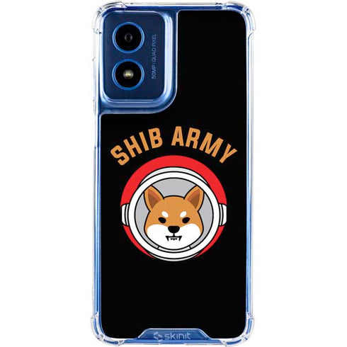 Shib Army Crypto Moto G 5G (2024) Clear Case