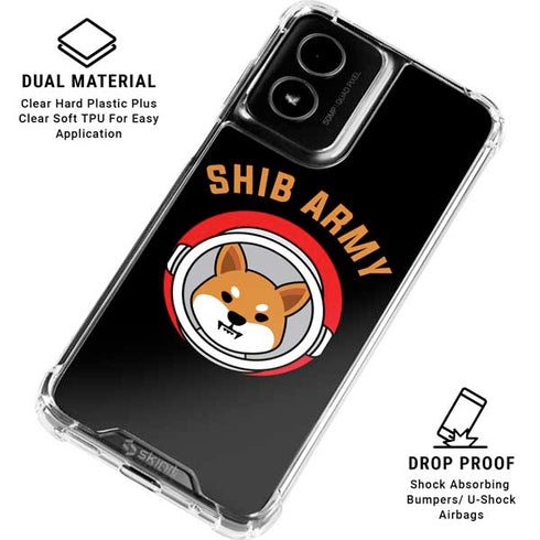 Shib Army Crypto Moto G Power 5G (2024) Clear Case