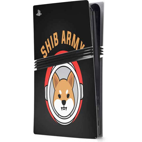 Shib Army Crypto PS5 Pro Console Skin