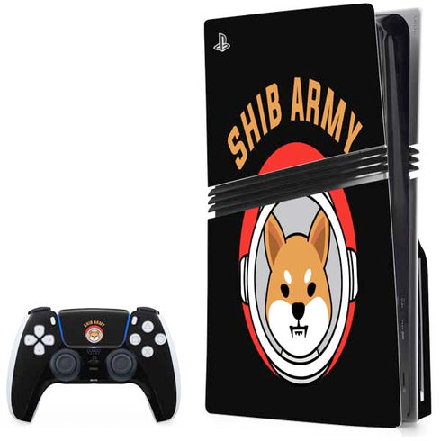 Shib Army Crypto PS5 Pro Disk Bundle Skin