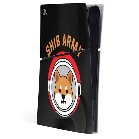 Shib Army Crypto PS5 Slim Digital Edition Console Skin