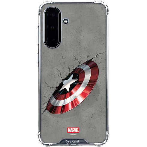 Marvel Captain America Shield Break Galaxy A36 5G Clear Case