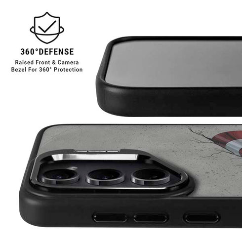 Marvel Captain America Shield Break Galaxy S26 Plus Kickstand Case