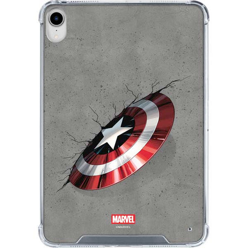 Marvel Captain America Shield Break iPad 11th Gen (2025) Clear Case