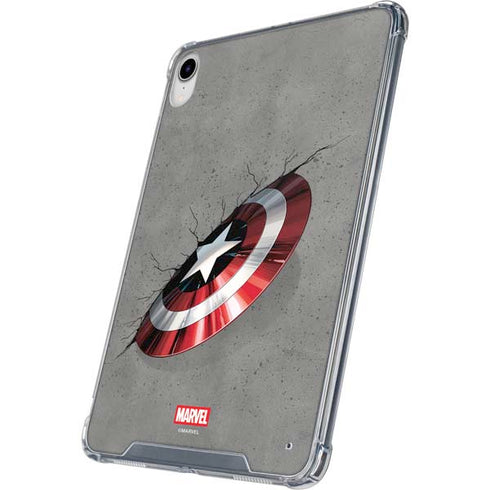 Marvel Captain America Shield Break iPad 11th Gen (2025) Clear Case