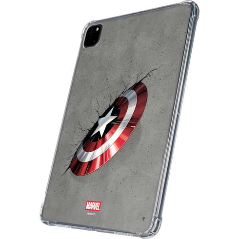 Marvel Captain America Shield Break iPad Pro 11in (2024) Clear Case