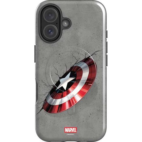 Marvel Captain America Shield Break iPhone 16 Plus Magsafe Impact Case