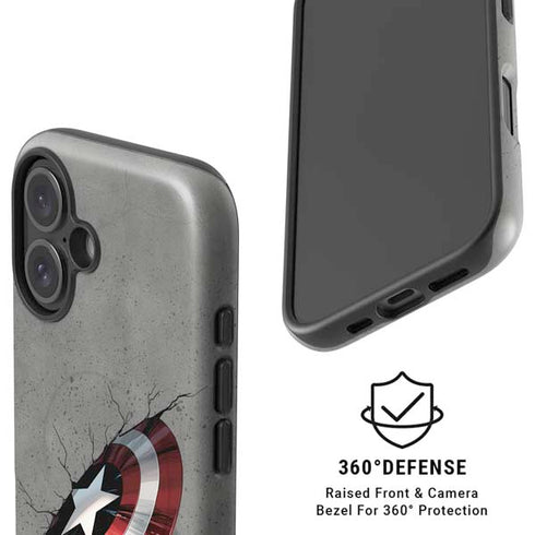 Marvel Captain America Shield Break iPhone 16 Plus Magsafe Impact Case