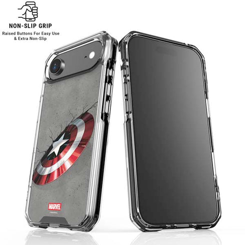 Marvel Captain America Shield Break iPhone 17 Air Clear Case