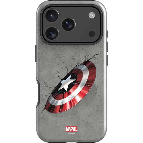 Marvel Captain America Shield Break iPhone 17 Pro Impact Case