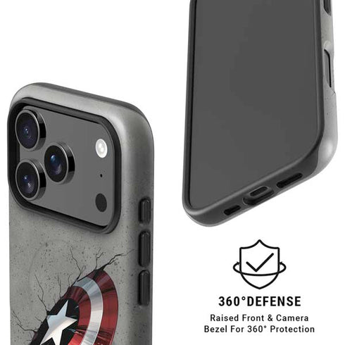 Marvel Captain America Shield Break iPhone 17 Pro Magsafe Impact Case