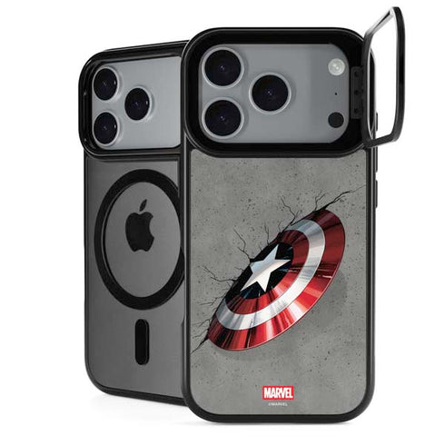 Marvel Captain America Shield Break iPhone 17 Pro Max Kickstand Case