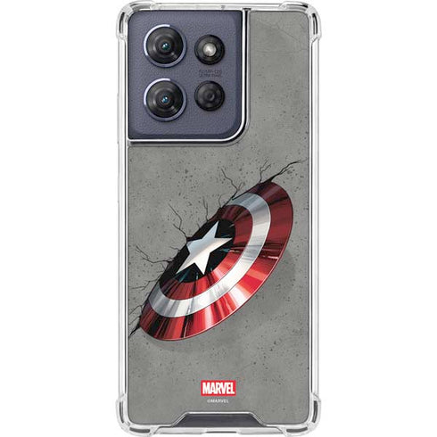 Marvel Captain America Shield Break Moto G Stylus 5G (2025) Clear Case