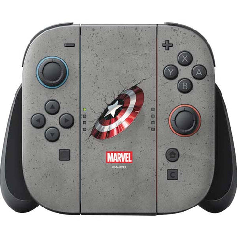 Marvel Captain America Shield Break Nintendo Switch 2 (2025) Joy-Con Controller Skin
