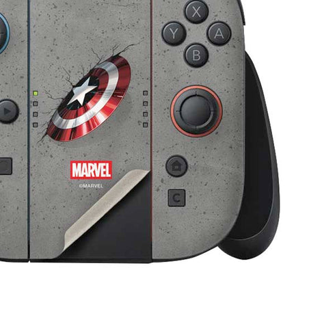 Marvel Captain America Shield Break Nintendo Switch 2 (2025) Joy-Con Controller Skin