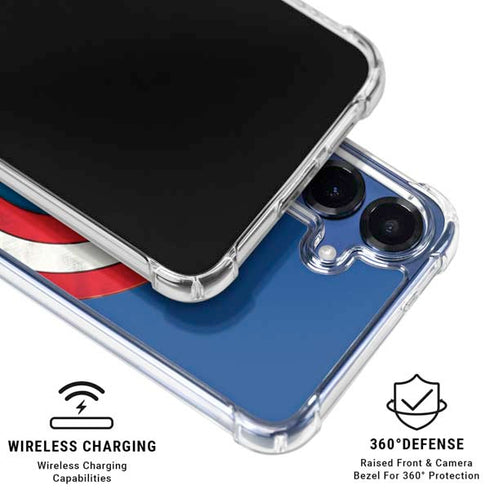 Marvel Captain America Shield Galaxy S25 FE Clear Case