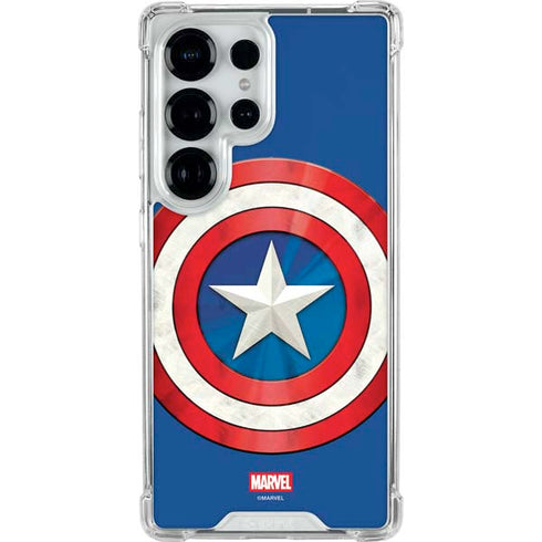 Marvel Captain America Shield Galaxy S26 Ultra Clear Case