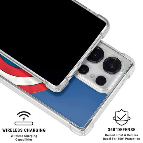 Marvel Captain America Shield Galaxy S26 Ultra Clear Case