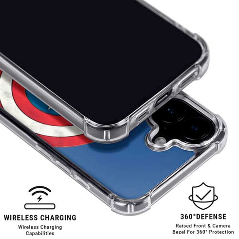 Marvel Captain America Shield iPhone 16 Plus MagSafe Case