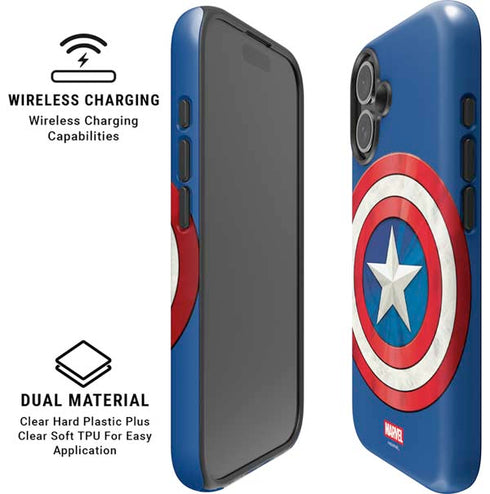 Marvel Captain America Shield iPhone 16 Plus Magsafe Impact Case