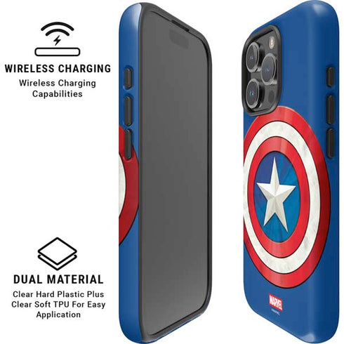 Marvel Captain America Shield iPhone 16 Pro Max Magsafe Impact Case