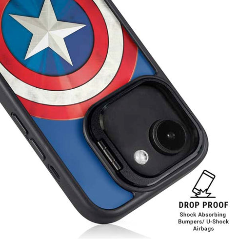 Marvel Captain America Shield iPhone 16e Kickstand Case