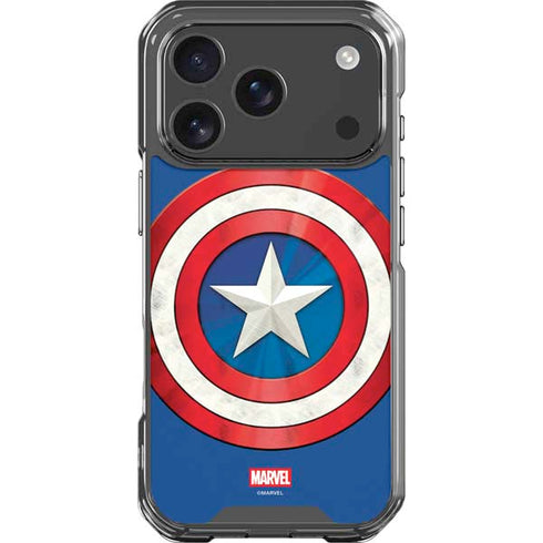 Marvel Captain America Shield iPhone 17 Pro Clear Case