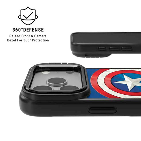 Marvel Captain America Shield iPhone 17 Pro Kickstand Case