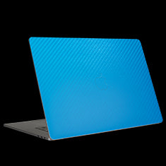 Shop Carbon Fiber MacBook Blue Skins