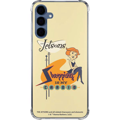 The Jetsons Shopping Is My Cardio Galaxy A55 5G Clear Case