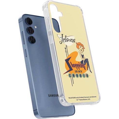 The Jetsons Shopping Is My Cardio Galaxy A55 5G Clear Case
