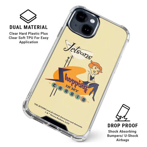 The Jetsons Shopping Is My Cardio iPhone 15 Clear Case
