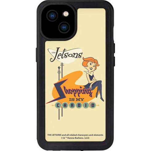 The Jetsons Shopping Is My Cardio iPhone 15 Plus Waterproof Case