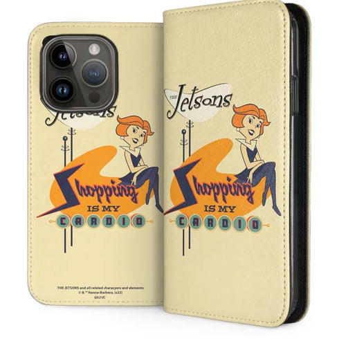 The Jetsons Shopping Is My Cardio iPhone 15 Pro Folio Case