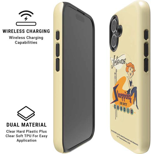 The Jetsons Shopping Is My Cardio iPhone 16 Plus Magsafe Impact Case