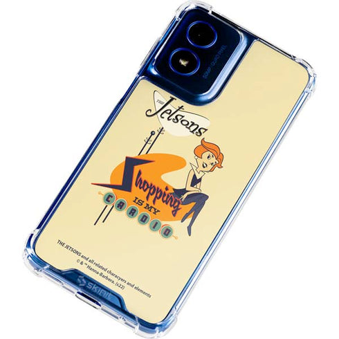 The Jetsons Shopping Is My Cardio Moto G 5G (2024) Clear Case