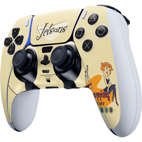 The Jetsons Shopping Is My Cardio PS5 DualSense Edge Pro Controller Skin