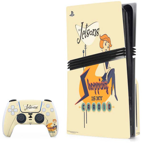 The Jetsons Shopping Is My Cardio PlayStation PS5 Skins
