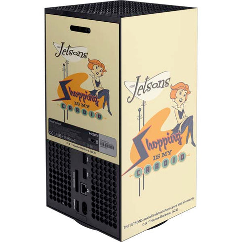 The Jetsons Shopping Is My Cardio XBox Series X Digital Edition Console Skin