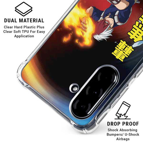 My Hero Academia Shoto Todoroki Season 4 Galaxy A36 5G Clear Case