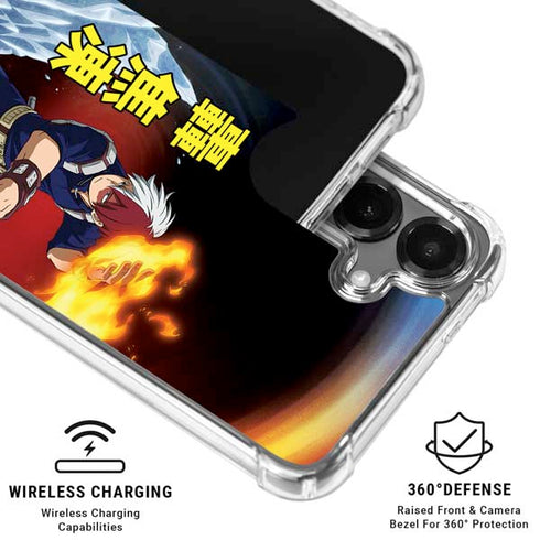 My Hero Academia Shoto Todoroki Season 4 Galaxy S26 Clear Case