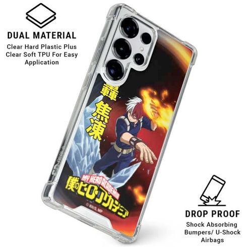 My Hero Academia Shoto Todoroki Season 4 Galaxy S26 Ultra Clear Case
