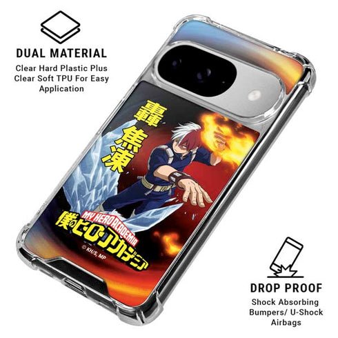 My Hero Academia Shoto Todoroki Season 4 Google Pixel 10 Clear Case