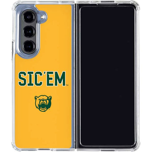 Baylor University Sic Em Galaxy Z Fold5 5G Clear Case