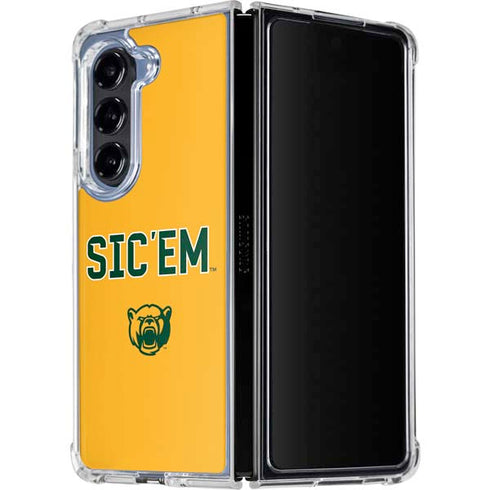 Baylor University Sic Em Galaxy Z Fold5 5G Clear Case