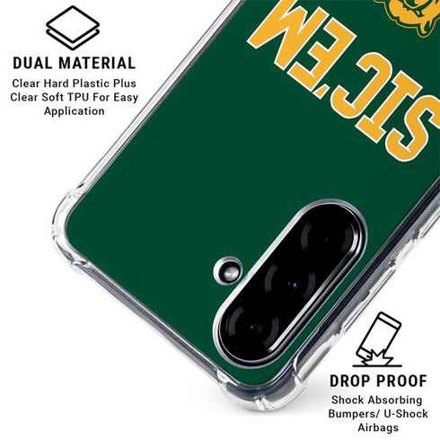 Baylor University Sic Em Green Galaxy A36 5G Clear Case